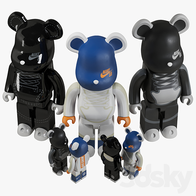 Bearbrick _ NIKE 3DSMax File - thumbnail 6