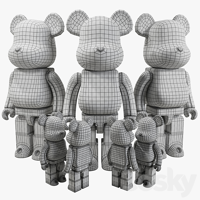 Bearbrick _ NIKE 3DSMax File - thumbnail 7