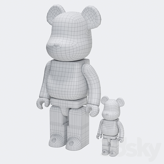 Bearbrick _ Piet Mondrian 3DSMax File - thumbnail 6