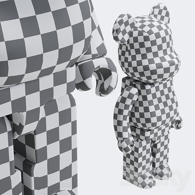 Bearbrick _ Piet Mondrian 3DSMax File - thumbnail 7