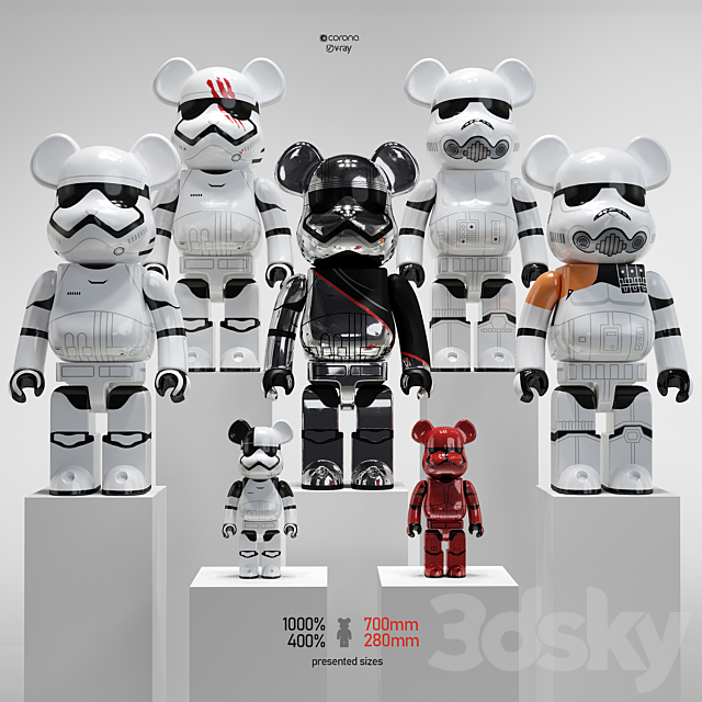 Bearbrick _ Star Wars 3DSMax File - thumbnail 1