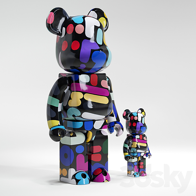 Bearbrick _ Yoon Hyup 3ds Max - thumbnail 3