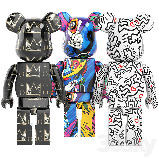 bearbrick collection 3DS Max Model - thumbnail 2