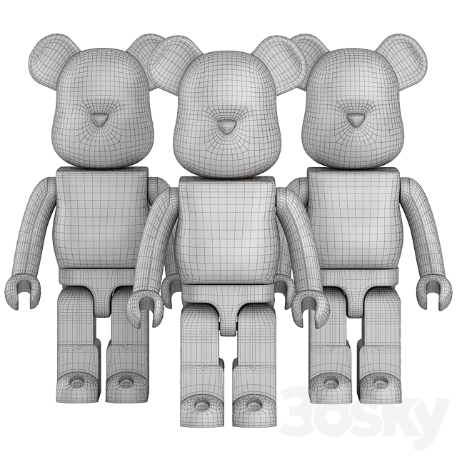 bearbrick collection 3DS Max Model - thumbnail 4