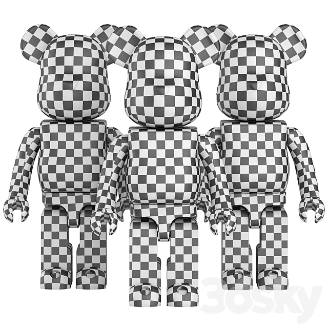 bearbrick collection 3DS Max Model - thumbnail 5