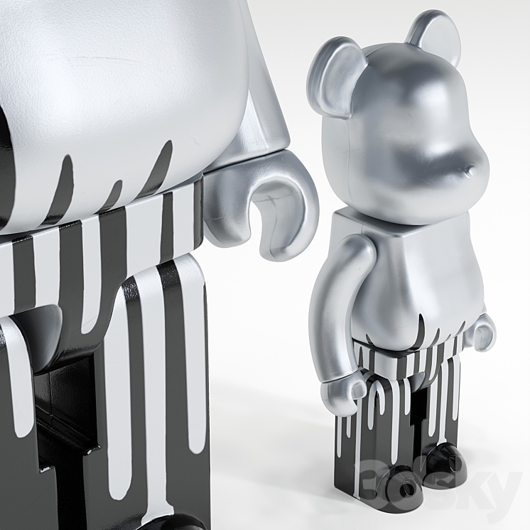 Bearbrick \/ KRINK 3DS Max - thumbnail 2