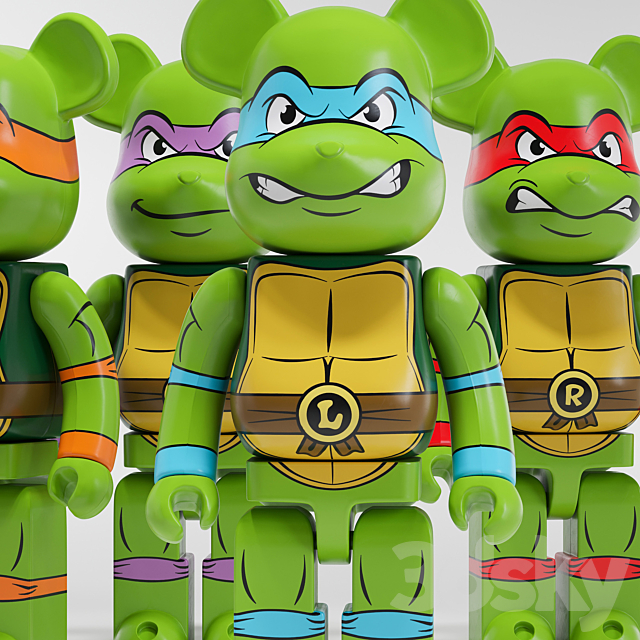 Bearbrick_Ninja Turtles 3DSMax File - thumbnail 2