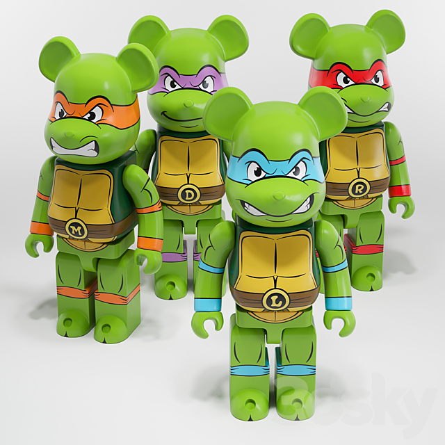 Bearbrick_Ninja Turtles 3DSMax File - thumbnail 4