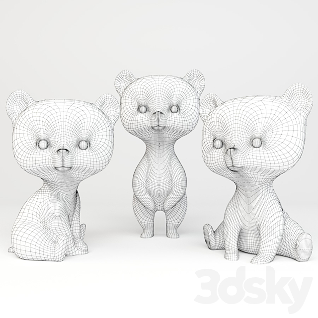 bears 3DS Max Model - thumbnail 3