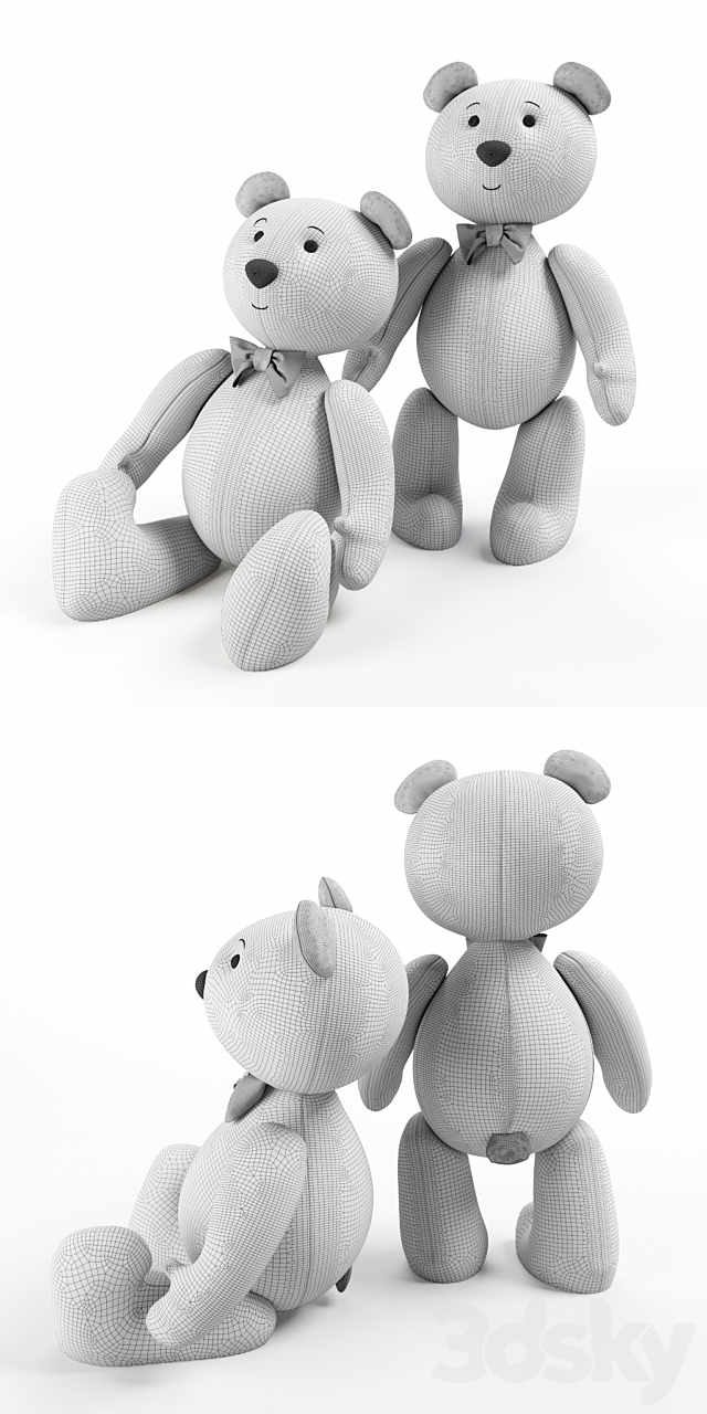 Bears bratishki 3DSMax File - thumbnail 2