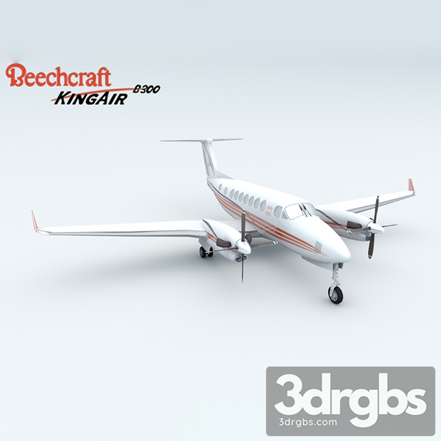 Beech Craft B300 3dsmax Download - thumbnail 1