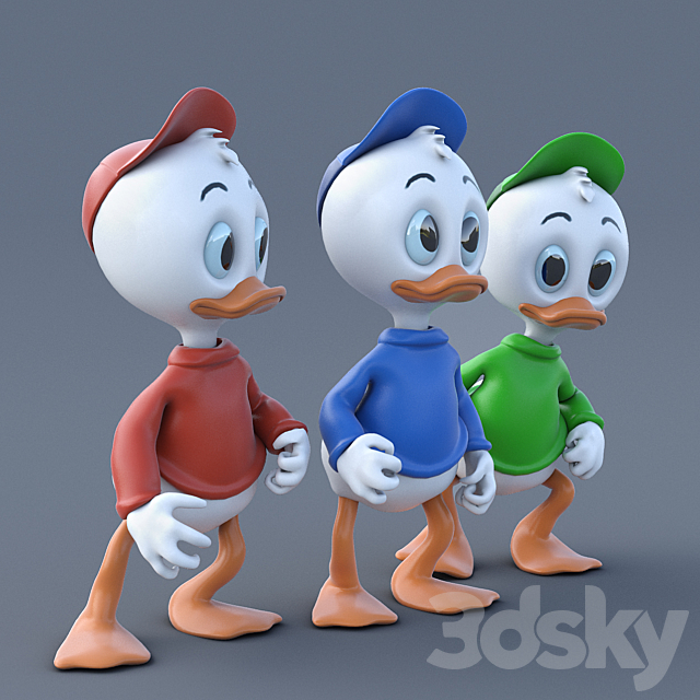 Billy Willy and Dilly 3DS Max Model - thumbnail 2