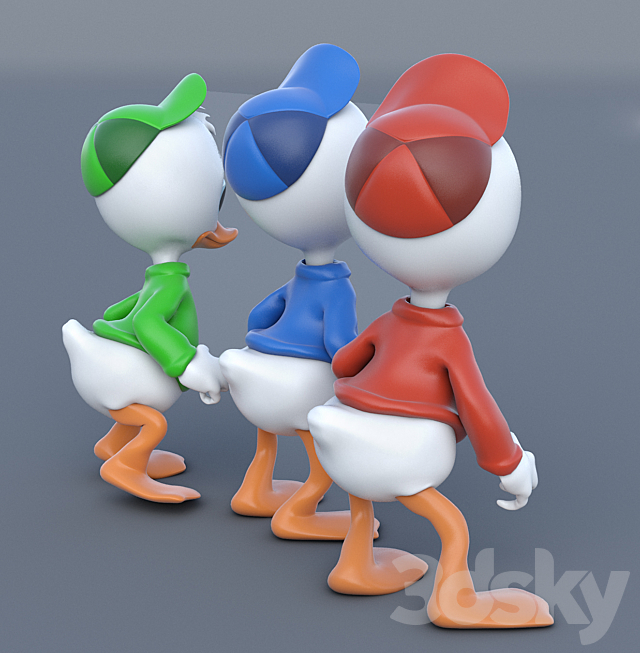 Billy Willy and Dilly 3DS Max Model - thumbnail 3