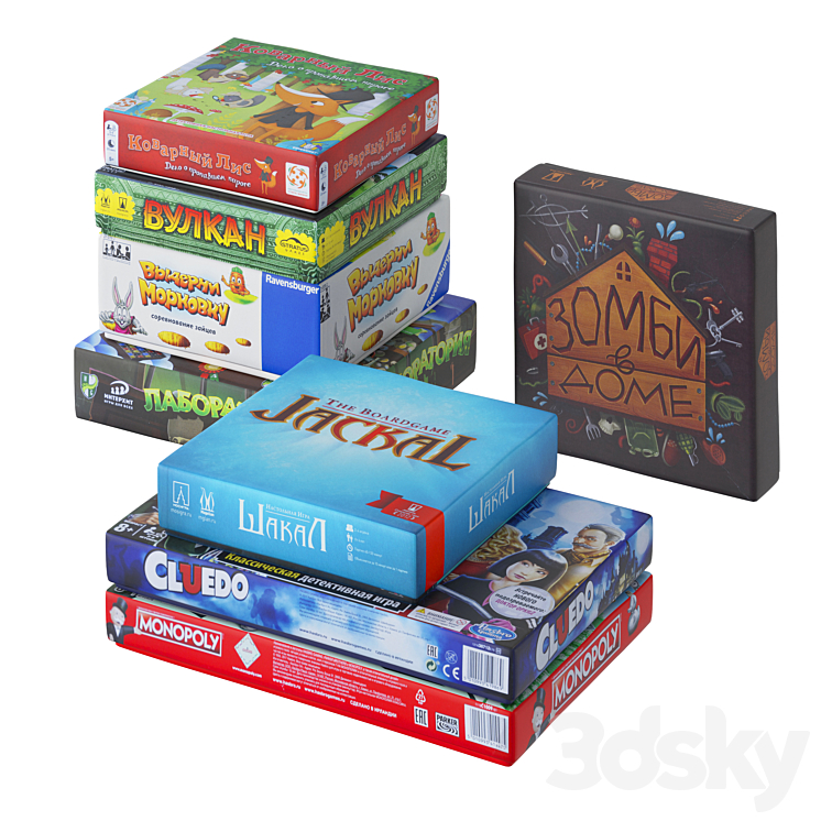 Board games 3DS Max - thumbnail 1