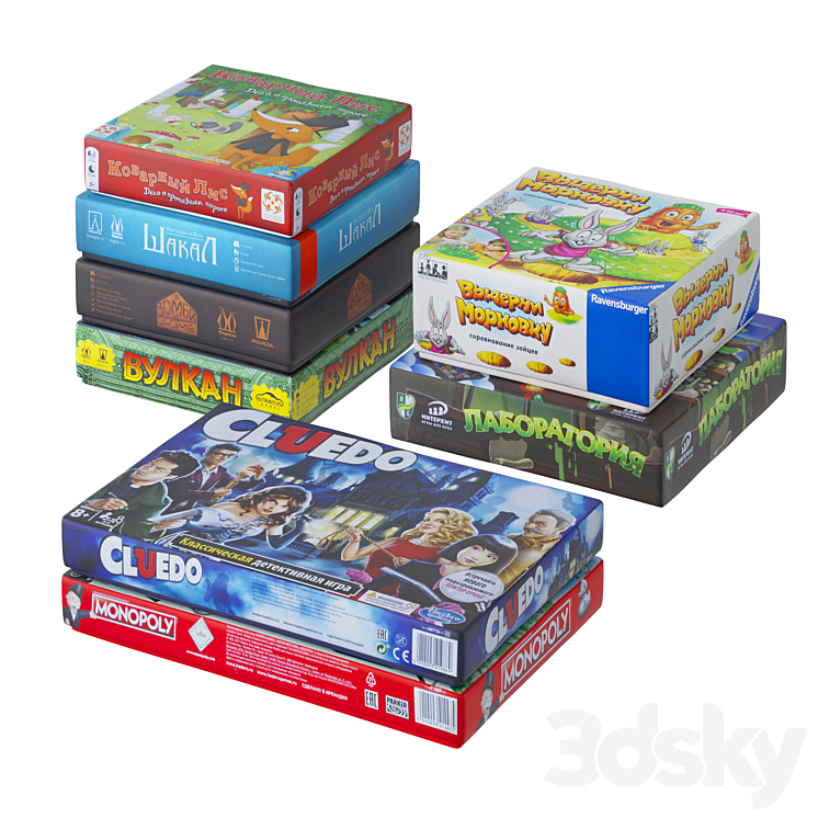 Board games 3DS Max - thumbnail 2