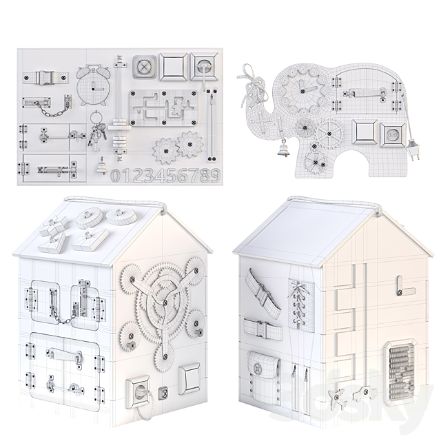 Busyboard 3DS Max Model - thumbnail 2