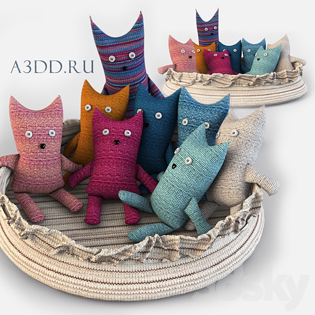 Cats knit 2 3DSMax File - thumbnail 1