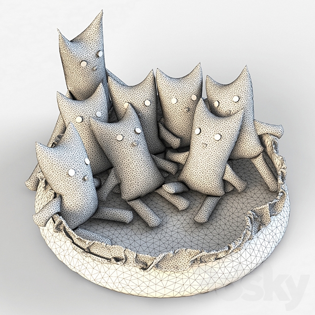 Cats knit 2 3DSMax File - thumbnail 2