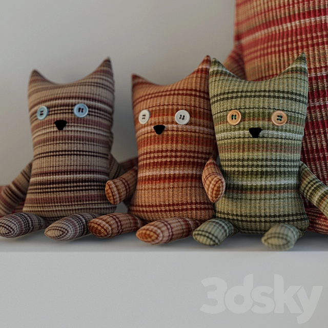 Cats knitted 3ds Max - thumbnail 2