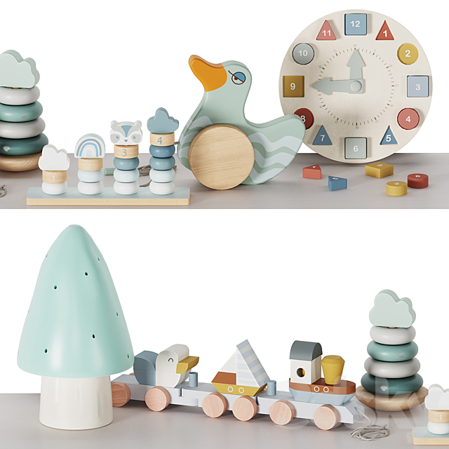 children decor_set 08 3DS Max Model - thumbnail 4