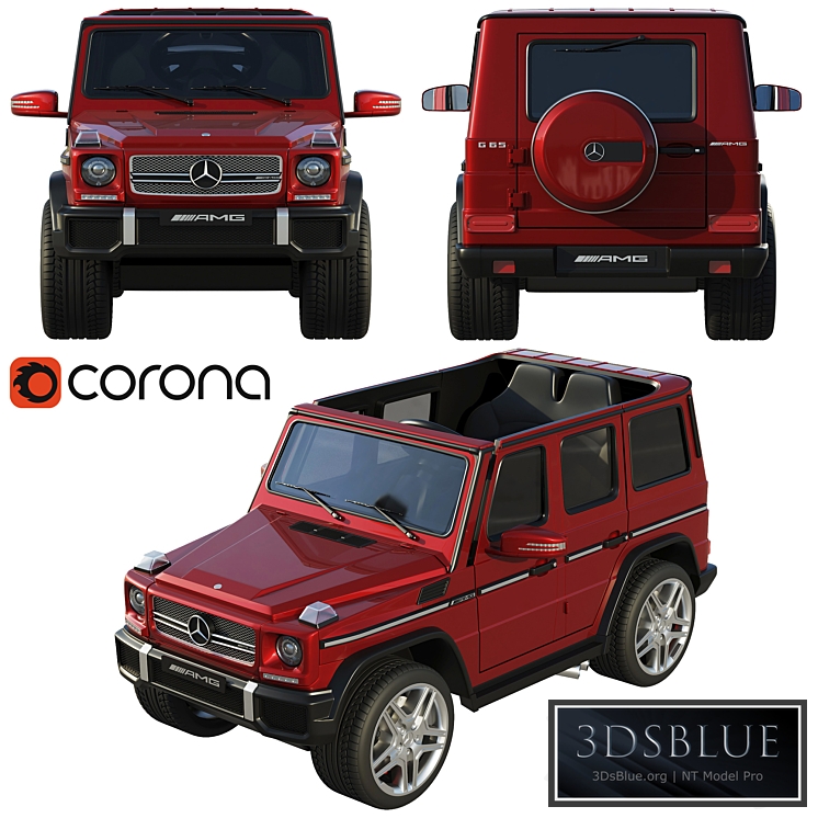 Children’s electric car Mercedes-Benz G65 AMG 3DS Max - thumbnail 3