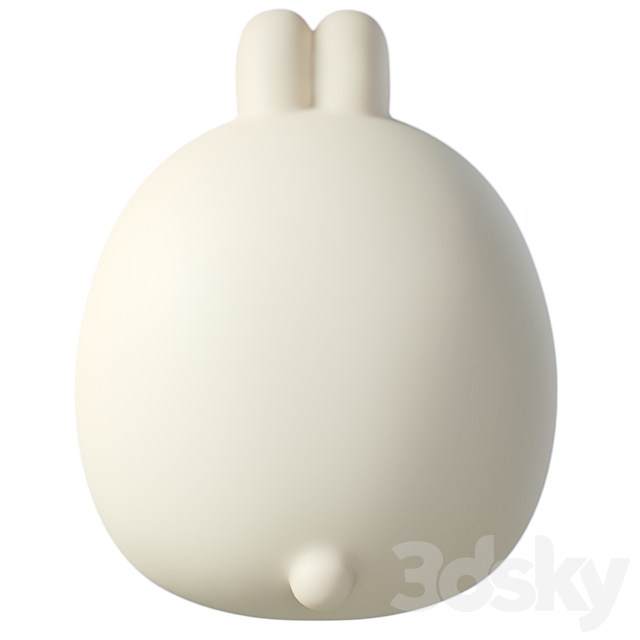 Children’s plastic toy Millimages Molang 3DS Max Model - thumbnail 3