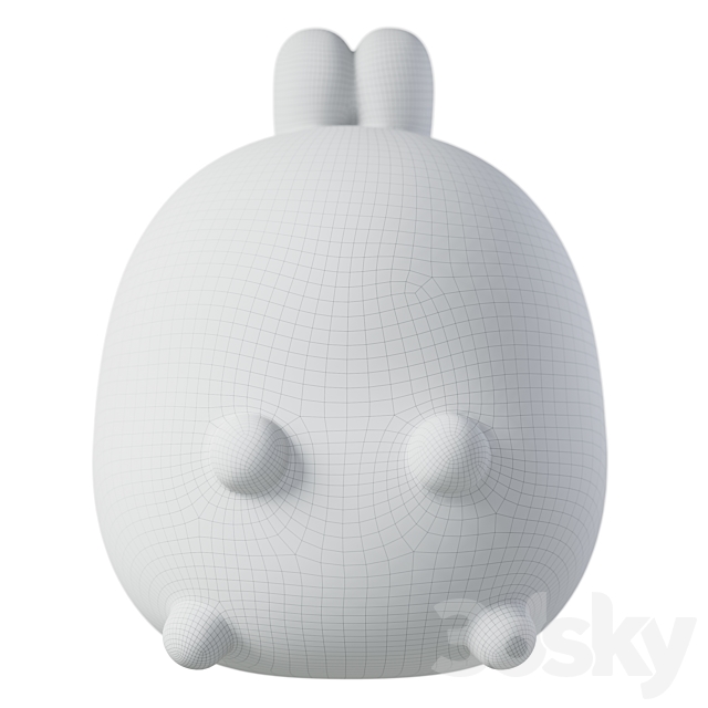 Children’s plastic toy Millimages Molang 3DS Max Model - thumbnail 5