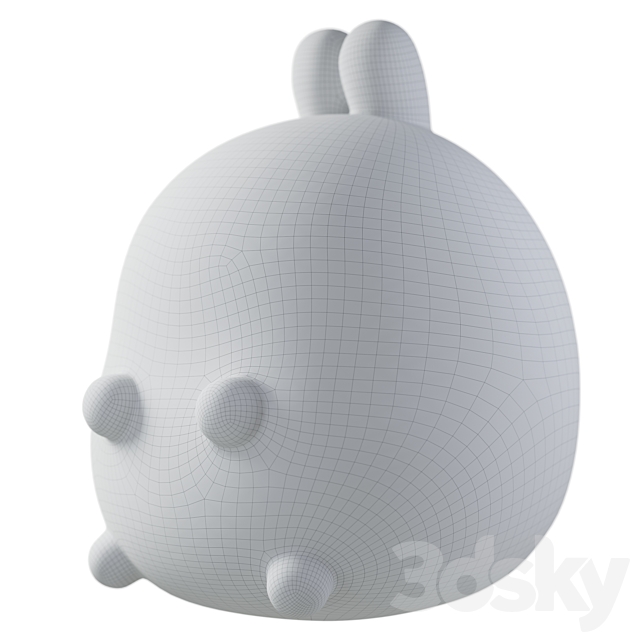 Children’s plastic toy Millimages Molang 3DS Max Model - thumbnail 6