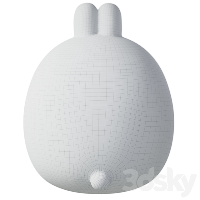 Children’s plastic toy Millimages Molang 3DS Max Model - thumbnail 7