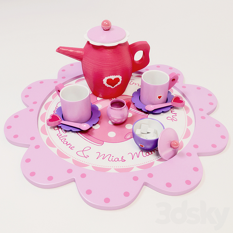 Children’s tea set 3DS Max - thumbnail 1