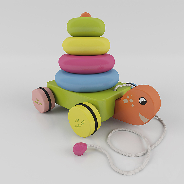 Children's toy turtle 3DS Max - thumbnail 1