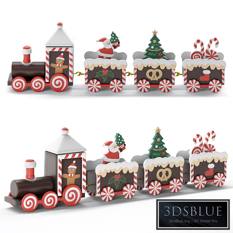 Christmas train 3DS Max - thumbnail 3