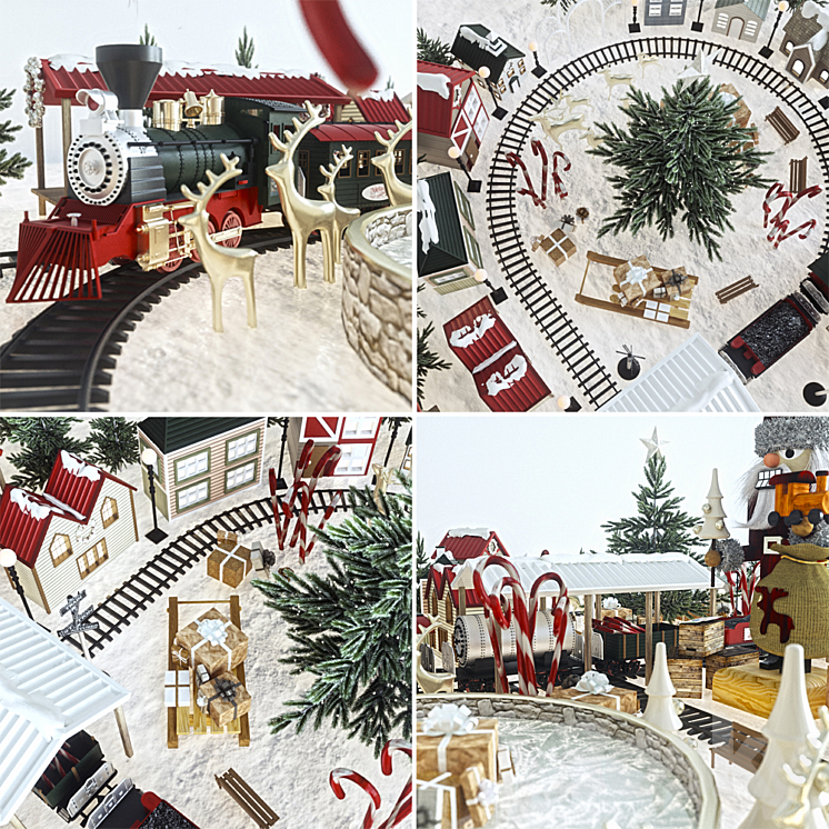 Christmas village 3DS Max - thumbnail 2