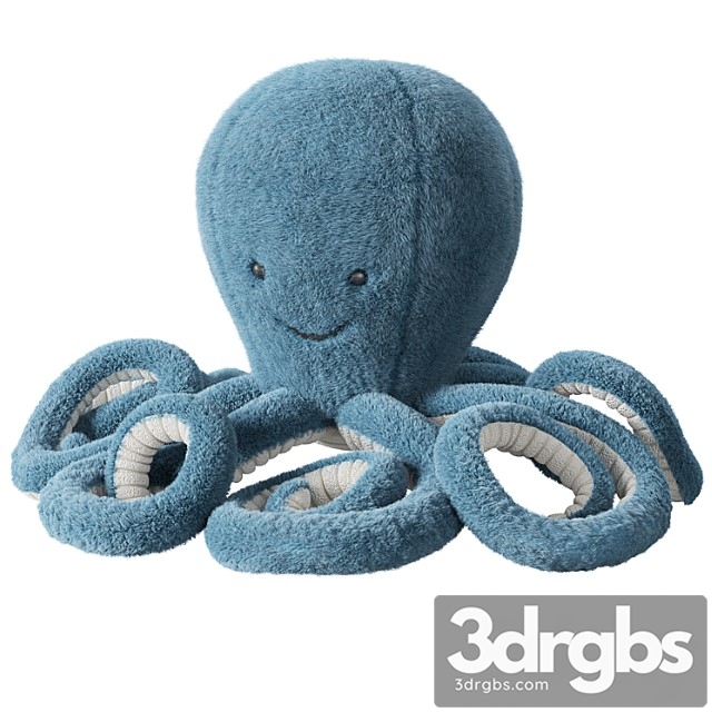 Crate Kids Jellycat Storm Octopus Large 3dsmax Download - thumbnail 1