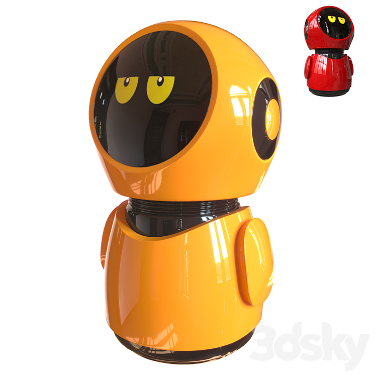 cute robot 3DS Max - thumbnail 2