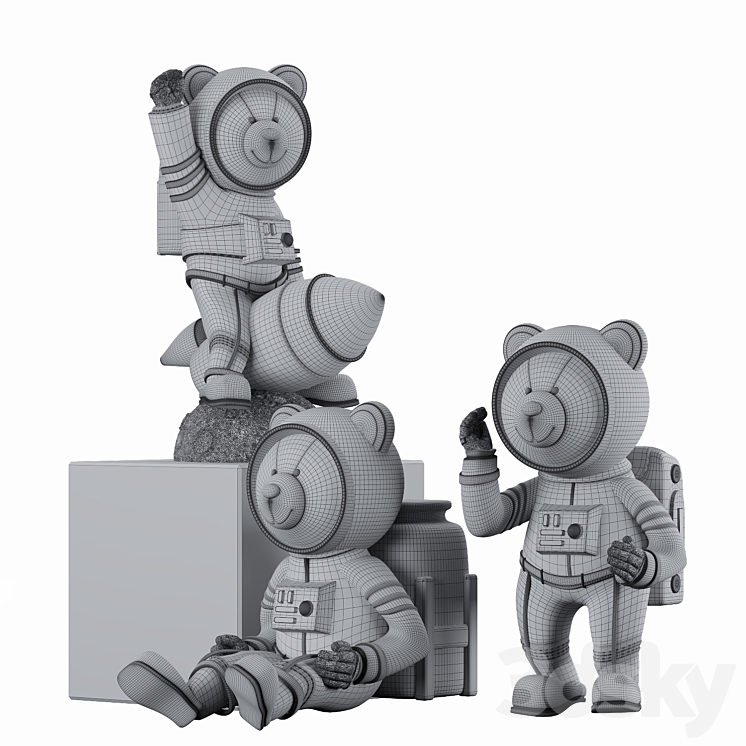 Decorative Astronaut 3DS Max - thumbnail 2