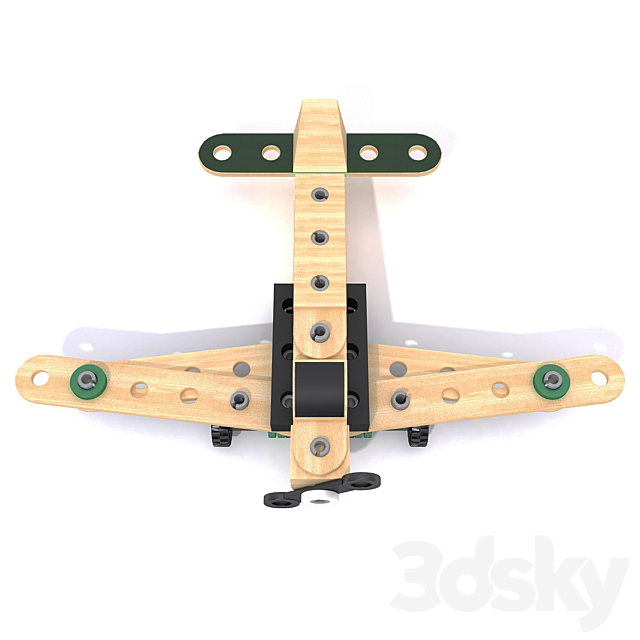 Designer airplane BRIO 3DS Max Model - thumbnail 2