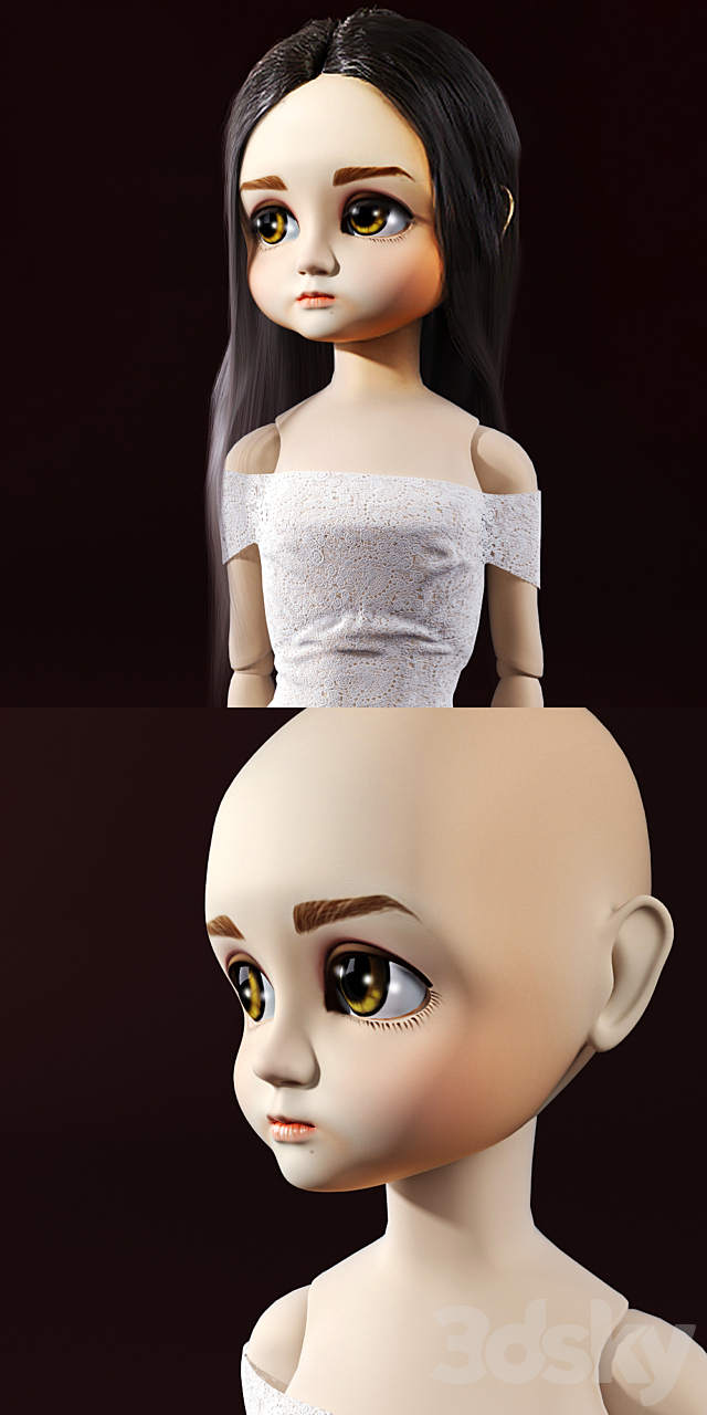 Dina doll Subberjean 3DSMax File - thumbnail 2