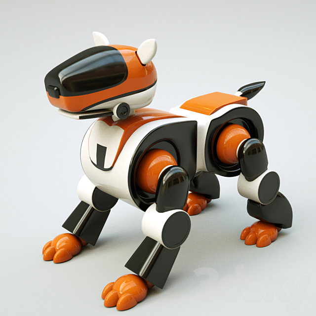 Dog Robot 3DSMax File - thumbnail 1