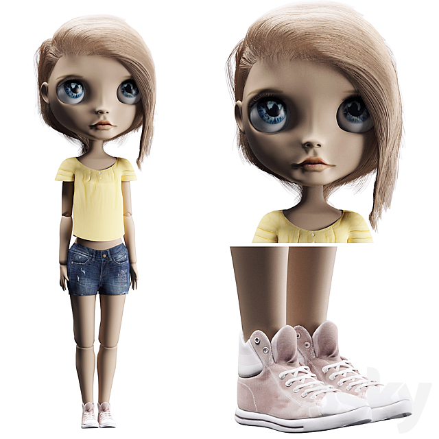 Doll 2 3DSMax File - thumbnail 1