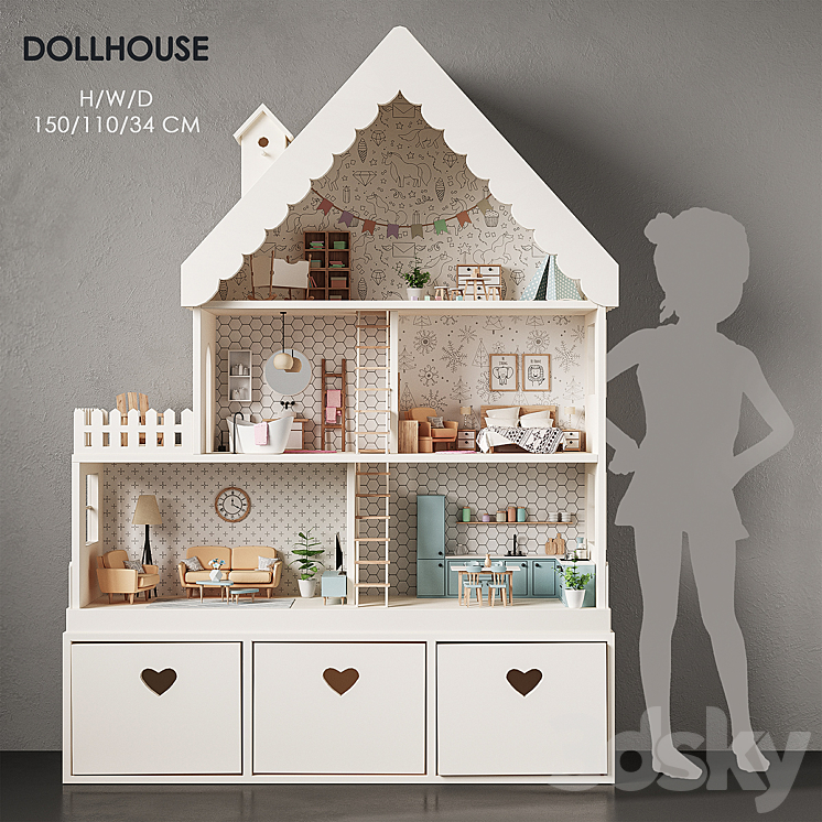 Dollhouse 3DS Max - thumbnail 2