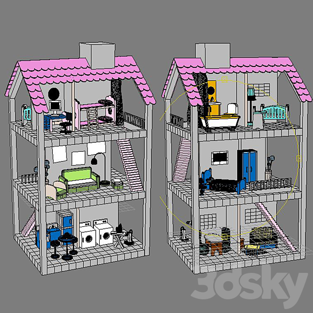 Dollhouse 3DSMax File - thumbnail 3