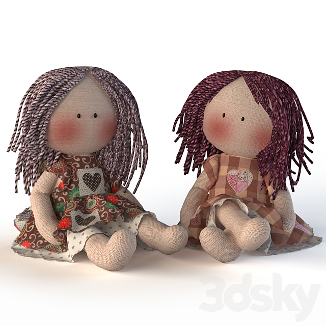 Dolls Textile (Textile doll) 3DSMax File - thumbnail 1