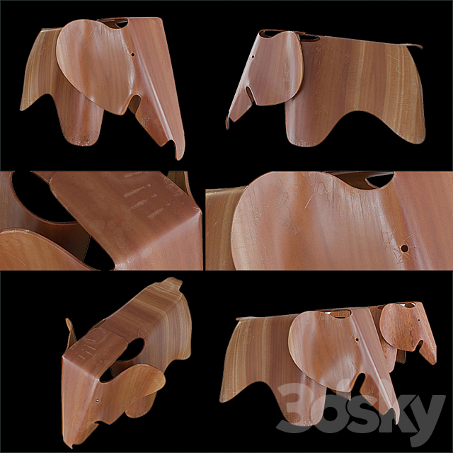 Eames elephant 3DS Max Model - thumbnail 3