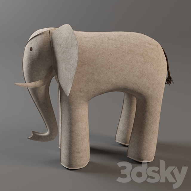 Elephant from Restoration Hardware 3DSMax File - thumbnail 2