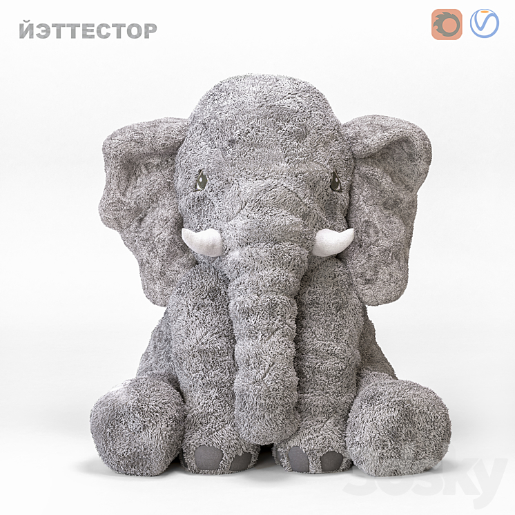 ELEPHANT YETTESTOR IKEA 3DS Max - thumbnail 1