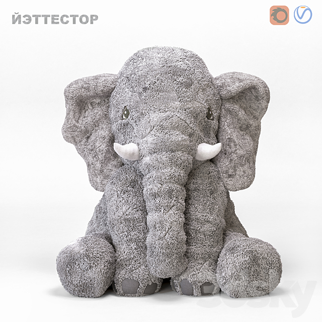 ELEPHANT YETTESTOR IKEA 3DS Max Model - thumbnail 1