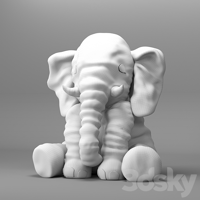 ELEPHANT YETTESTOR IKEA 3DS Max Model - thumbnail 3