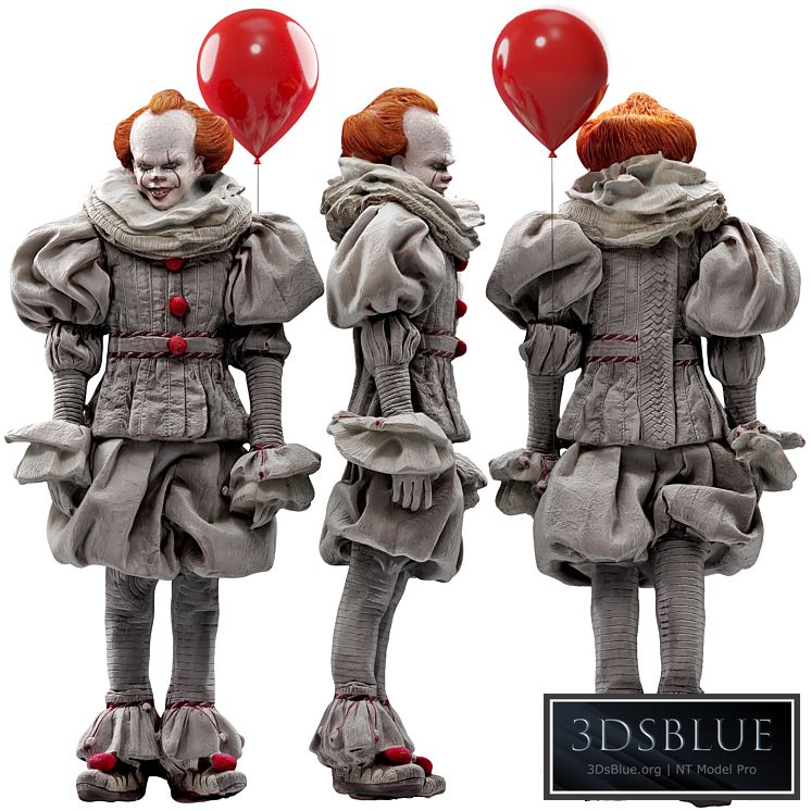 figures INART Pennywise IT 3DS Max - thumbnail 3