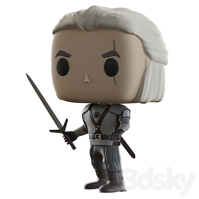 Figurine The Witcher Funko Pop 3DSMax File - thumbnail 3